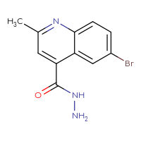 Chemical structure of 6-bromo-2-methylquinoline-4-carbohydrazide - CSSB00009814925