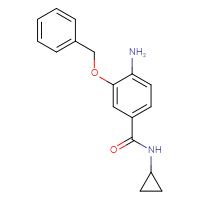 Chemical structure of 4-amino-3-(benzyloxy)-N-cyclopropylbenzamide - CSSB00010183346