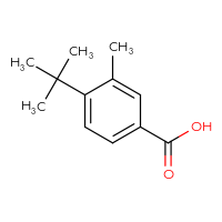 Chemical structure of 4-tert-butyl-3-methylbenzoic acid - CSSB00000117438
