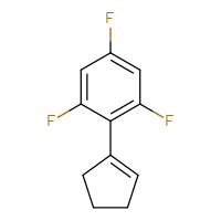 Chemical structure of 2-(cyclopent-1-en-1-yl)-1,3,5-trifluorobenzene - CSSB06591889976
