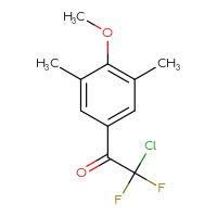 Chemical structure of 2-chloro-2,2-difluoro-1-(4-methoxy-3,5-dimethylphenyl)ethan-1-one - CSSB00011084357