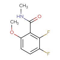 Chemical structure of 2,3-difluoro-6-methoxy-N-methylbenzamide - CSSB14920012939