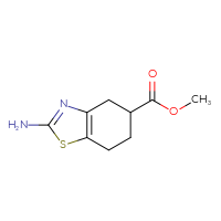 Chemical structure of methyl 2-amino-4,5,6,7-tetrahydro-1,3-benzothiazole-5-carboxylate - CSSB00015205842