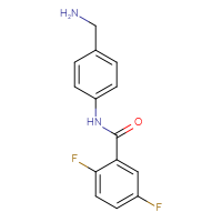 Chemical structure of N-[4-(aminomethyl)phenyl]-2,5-difluorobenzamide - CSSB00020654007