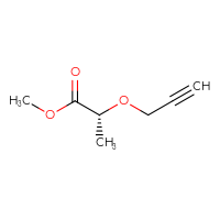 Chemical structure of methyl (2R)-2-(prop-2-yn-1-yloxy)propanoate - CSSB00015196126
