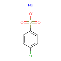Chemical structure of sodium 4-chlorobenzene-1-sulfonate - CSSB00000012433