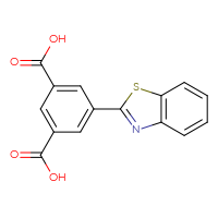 Chemical structure of 5-(1,3-benzothiazol-2-yl)benzene-1,3-dicarboxylic acid - CSSB06585409931