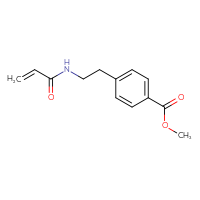 Chemical structure of methyl 4-[2-(prop-2-enamido)ethyl]benzoate - CSSB01995433539