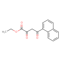 Chemical structure of ethyl 4-(naphthalen-1-yl)-2,4-dioxobutanoate - CSSB00000648818