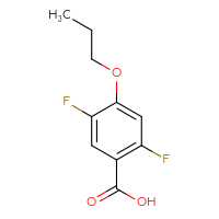 Chemical structure of 2,5-difluoro-4-propoxybenzoic acid - CSSB03548688405