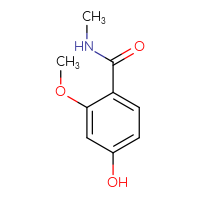 Chemical structure of 4-hydroxy-2-methoxy-N-methylbenzamide - CSSB00009877723