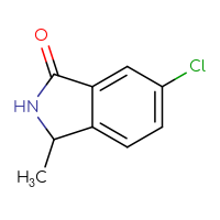 Chemical structure of 6-chloro-3-methyl-2,3-dihydro-1H-isoindol-1-one - CSSB00016180642