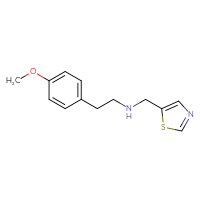 Chemical structure of [2-(4-methoxyphenyl)ethyl][(1,3-thiazol-5-yl)methyl]amine - CSSB00008024827