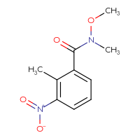 Chemical structure of N-methoxy-N,2-dimethyl-3-nitrobenzamide - CSSB00000258027
