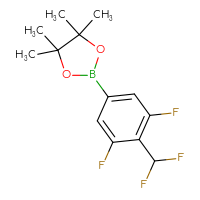 Chemical structure of 2-[4-(difluoromethyl)-3,5-difluorophenyl]-4,4,5,5-tetramethyl-1,3,2-dioxaborolane - CSSB03496528753