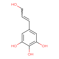 Chemical structure of 5-(3-hydroxyprop-1-en-1-yl)benzene-1,2,3-triol - CSSB00032580196