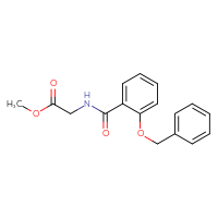 Chemical structure of methyl 2-{[2-(benzyloxy)phenyl]formamido}acetate - CSSB00000192527