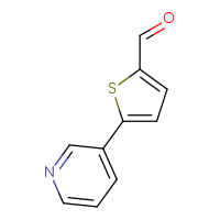 Chemical structure of 5-(pyridin-3-yl)thiophene-2-carbaldehyde - CSSB00011361603