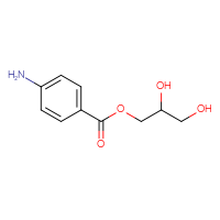 Chemical structure of 2,3-dihydroxypropyl 4-aminobenzoate - CSSB00012337706