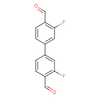 Chemical structure of 3,3'-difluoro-[1,1'-biphenyl]-4,4'-dicarbaldehyde - CSSB06585784675
