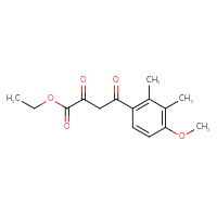 Chemical structure of ethyl 4-(4-methoxy-2,3-dimethylphenyl)-2,4-dioxobutanoate - CSSB21495905960