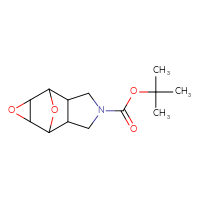 Chemical structure of tert-butyl 9,11-dioxa-4-azatetracyclo[5.3.1.0²,⁶.0⁸,¹⁰]undecane-4-carboxylate - CSSB00015804811