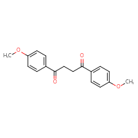 Chemical structure of 1,4-bis(4-methoxyphenyl)butane-1,4-dione - CSSB00121587245