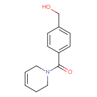 Chemical structure of [4-(1,2,3,6-tetrahydropyridine-1-carbonyl)phenyl]methanol - CSSB00098404994