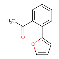 Chemical structure of 1-[2-(furan-2-yl)phenyl]ethan-1-one - CSSB00011954386