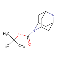 Chemical structure of tert-butyl 2,6-diazatricyclo[3.3.1.1³,⁷]decane-2-carboxylate - CSSB00010477391