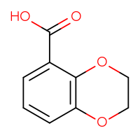 Chemical structure of 2,3-dihydro-1,4-benzodioxine-5-carboxylic acid - CSSB00000026678