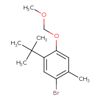 Chemical structure of 1-bromo-5-tert-butyl-4-(methoxymethoxy)-2-methylbenzene - CSSB14983138771