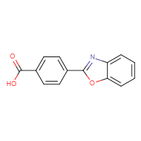 Chemical structure of 4-(1,3-benzoxazol-2-yl)benzoic acid - CSSB00000515629