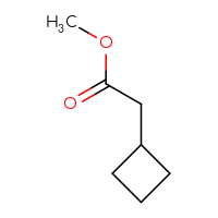 Chemical structure of methyl 2-cyclobutylacetate - CSSB00011998418