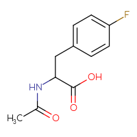 Chemical structure of 2-acetamido-3-(4-fluorophenyl)propanoic acid - CSSB00011218019
