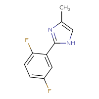 Chemical structure of 2-(2,5-difluorophenyl)-4-methyl-1H-imidazole - CSSB00000101063