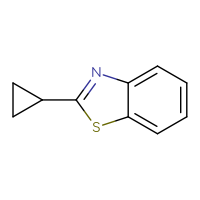 Chemical structure of 2-cyclopropyl-1,3-benzothiazole - CSSB00015369872