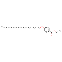 Chemical structure of ethyl 4-(hexadecyloxy)benzoate - CSSB00161153410