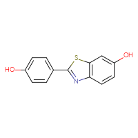 Chemical structure of 2-(4-hydroxyphenyl)-1,3-benzothiazol-6-ol - CSSB06586158329