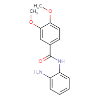 Chemical structure of N-(2-aminophenyl)-3,4-dimethoxybenzamide - CSSB00020654525