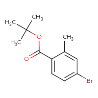 Chemical structure of tert-butyl 4-bromo-2-methylbenzoate - CSSB00011942505