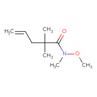 Chemical structure of N-methoxy-N,2,2-trimethylpent-4-enamide - CSSB00017317015