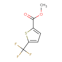 Chemical structure of methyl 5-(trifluoromethyl)thiophene-2-carboxylate - CSSB00011093305