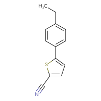 Chemical structure of 5-(4-ethylphenyl)thiophene-2-carbonitrile - CSSB00010225734