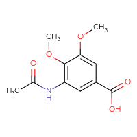Chemical structure of 3-acetamido-4,5-dimethoxybenzoic acid - CSSB00000760082