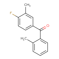 Chemical structure of (4-fluoro-3-methylphenyl)(2-methylphenyl)methanone - CSSB00005465787