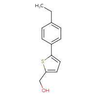 Chemical structure of [5-(4-ethylphenyl)thiophen-2-yl]methanol - CSSB00010226675