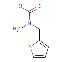 Chemical structure of N-methyl-N-[(thiophen-2-yl)methyl]carbamoyl chloride - CSSB00012661768