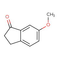 Chemical structure of 6-methoxy-2,3-dihydro-1H-inden-1-one - CSSB00000751120