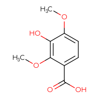 Chemical structure of 3-hydroxy-2,4-dimethoxybenzoic acid - CSSB00009910093